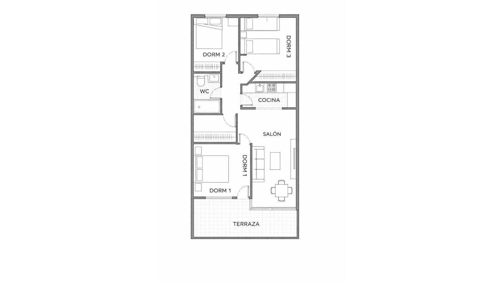 Venta - Apartamento - Orihuela Costa - Altos de Campoamor