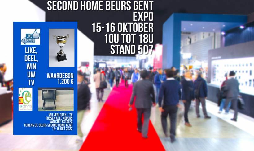 COME THIS WEEKEND TO SECOND HOME GENT 15 AND 16 OCTOBER 2022 AND FIND YOUR HOLIDAY HOME AMONG THE BEST PROPERTY SHOWCASES