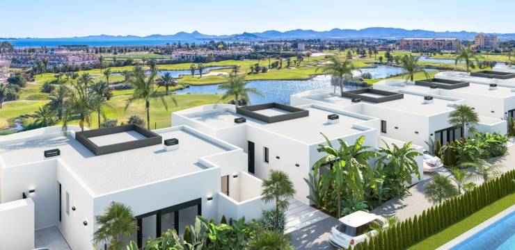 Waking up to golf views, breakfast in the sun and your own private pool: discover this new build villa for sale in La Serena Golf